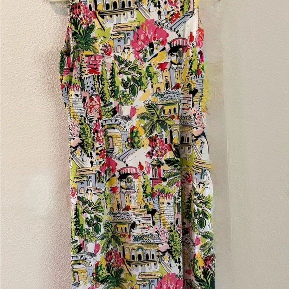 Pretty soft Tropical Print Sleeveless Dress - Picture 4 of 7